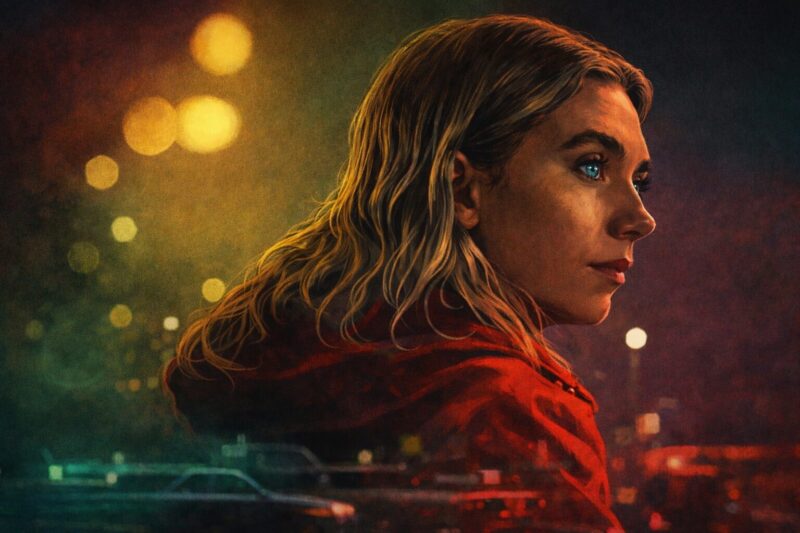 映画『それでも夜は訪れる』をモチーフにした劇画タッチのイラスト