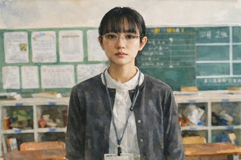 「先生の白い嘘」という映画の絵