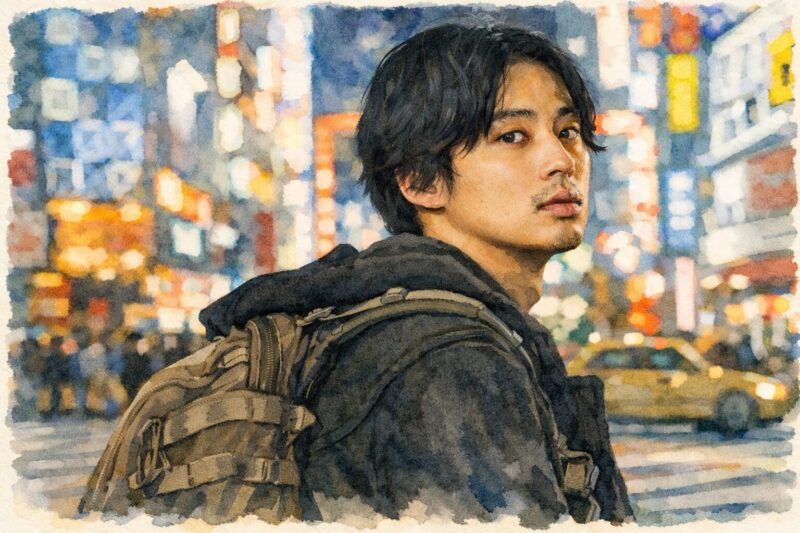 映画『そして僕は途方に暮れる』主人公が夜の街を彷徨う印象的なワンシーン