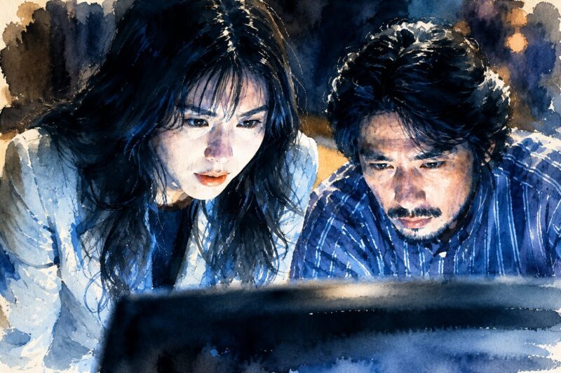 映画『リング』をイメージした画像
