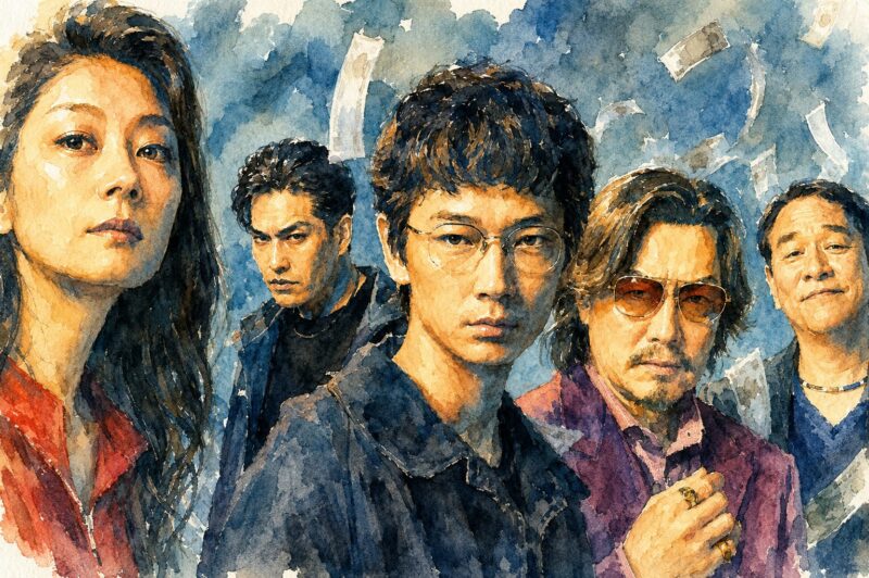 ドラマ『地面師たち』をイメージした画像
