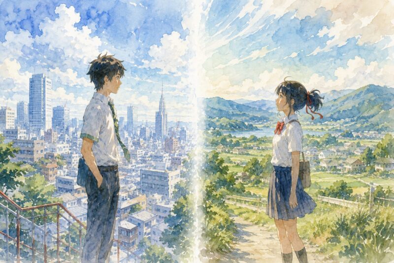 映画『君の名は。』をイメージした画像