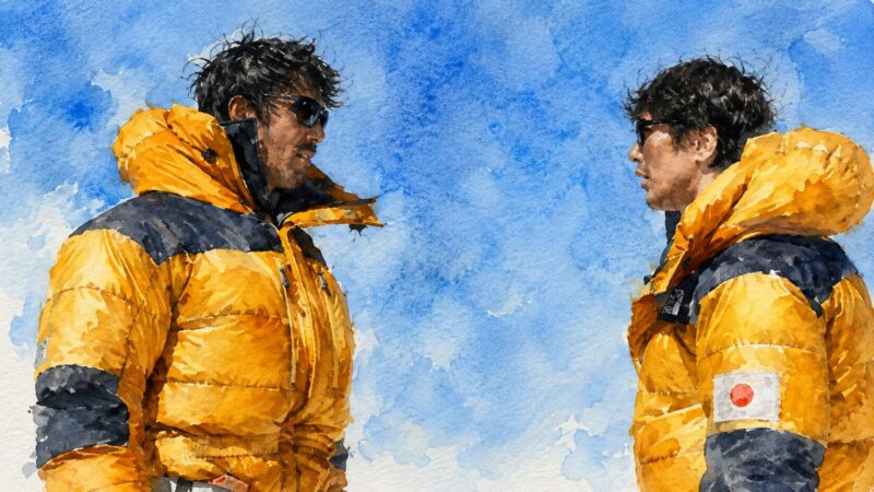映画『エヴェレスト 神々の山嶺』をイメージした画像