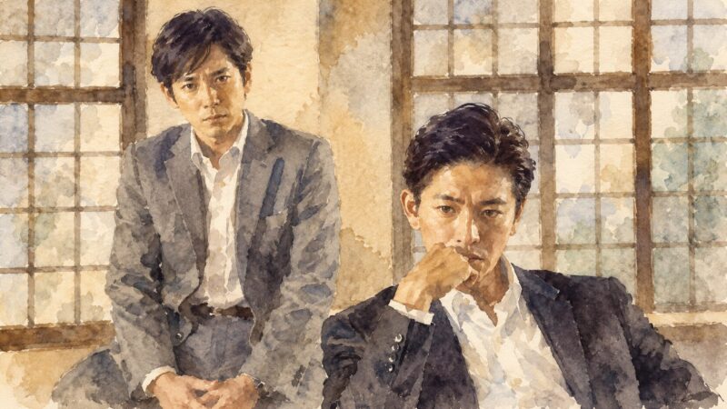 映画『検察側の罪人』をイメージした画像