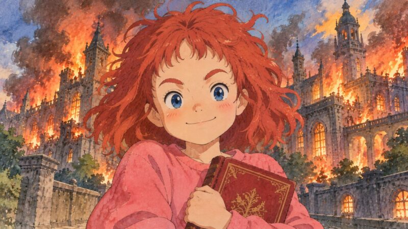 映画『メアリと魔女の花』をイメージた画像