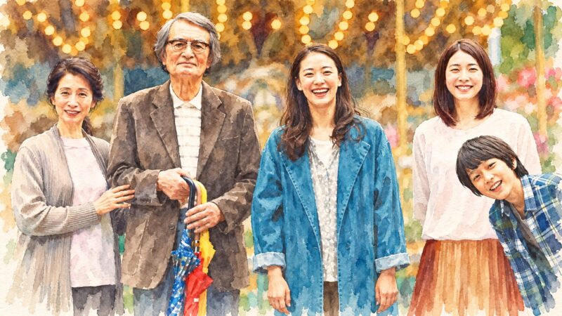 日本映画『長いお別れ』をイメージした画像